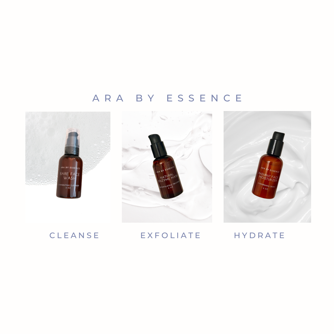 AROA スキンケアセット エッセンス・エッセンスパック II・クリーン Ara by Essence Travel Bundle